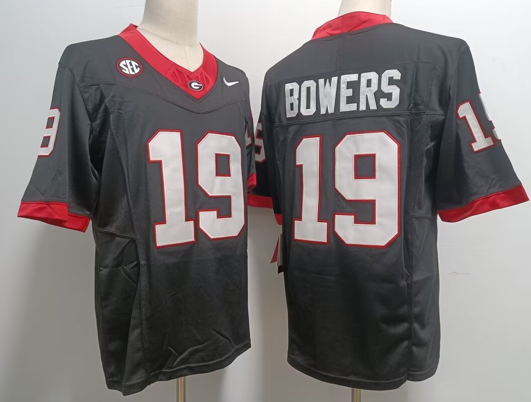 2024 NCAA Men Gonzaga Bulldogs #19 Brock Bowers black nike jersey->ncaa teams->NCAA Jersey
